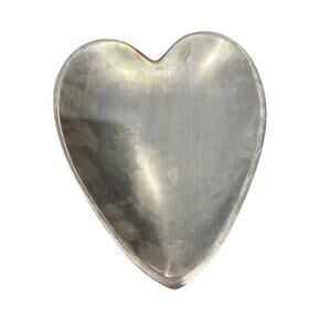 Vintage 1987 Nambe Silver Heart Dish
